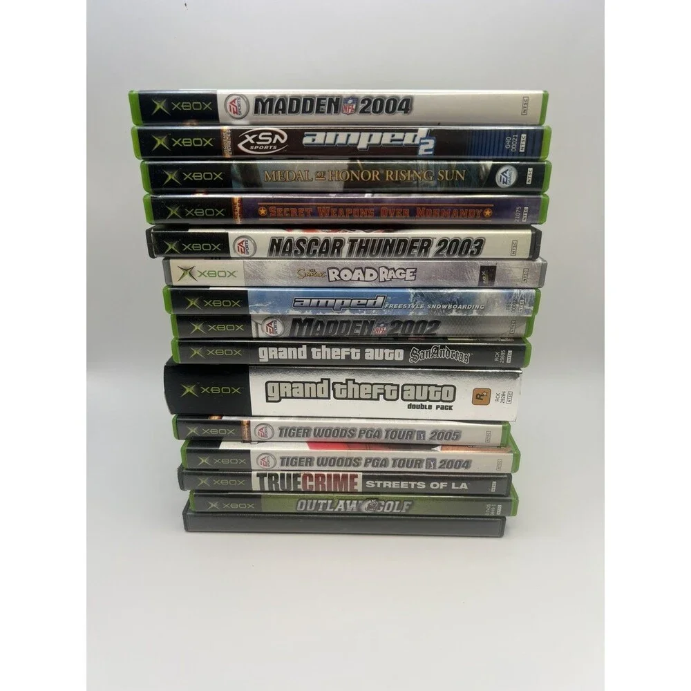 Original Owner Microsoft Xbox Console Bundle Tested 19 Games GTA III Sealed OEM